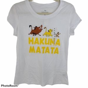 NWT Disney Hakuna Matata White Tshirt XL